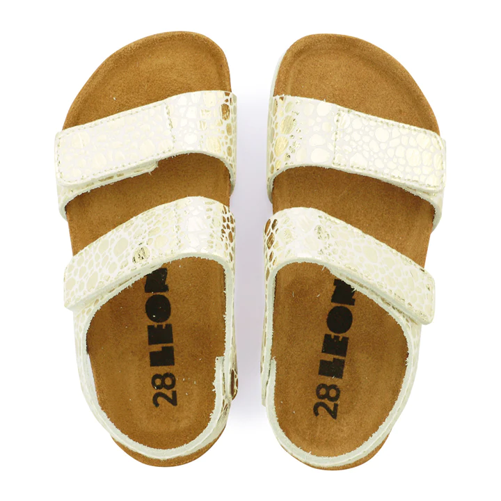4803 GOLD LEDERSANDALE FÜR KINDER 03