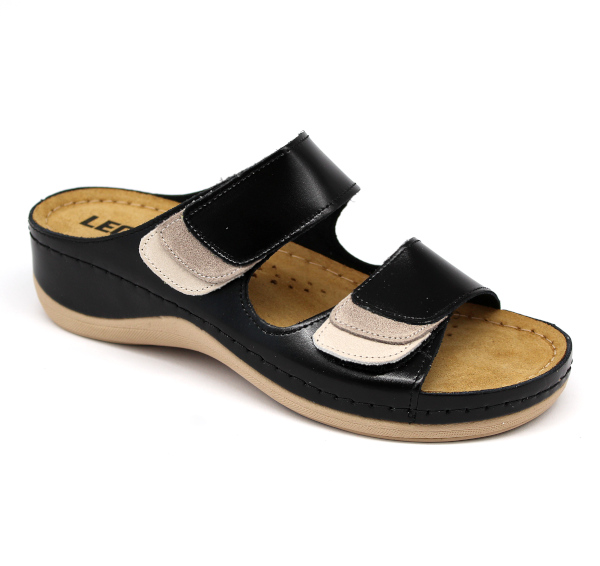 904 LEON COMFORT DAMEN-LEDERHAUSSCHUHE 01